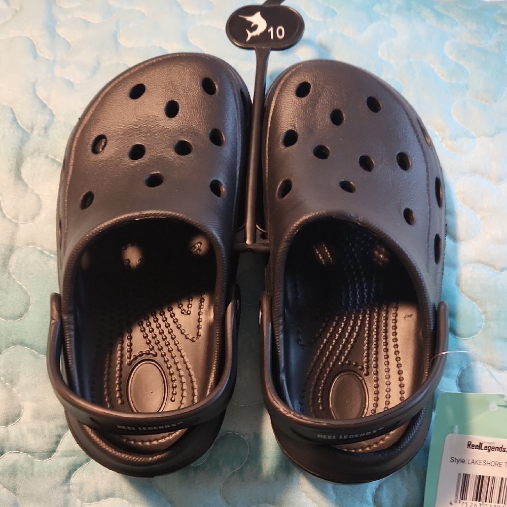 Kids Black Clogs